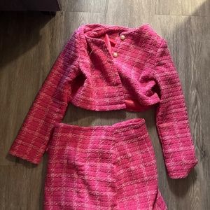 Two piece jacket and skirt